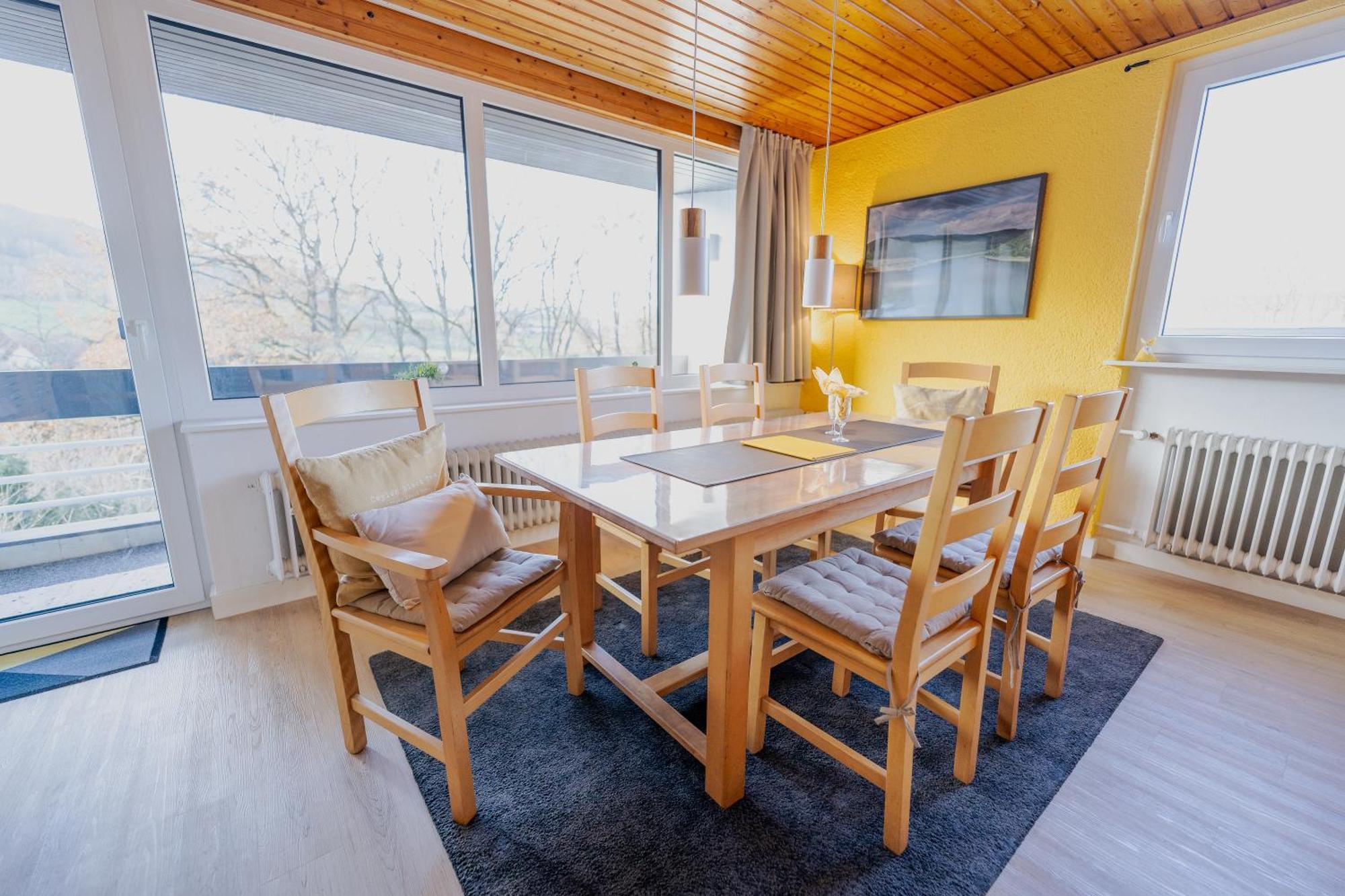 Ferienhaus Schoene Aussicht Ferienwohnung Gelb Hemfurth-Edersee Exteriér fotografie